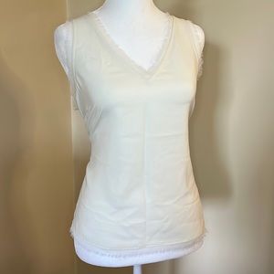 Front and back v-neck tank